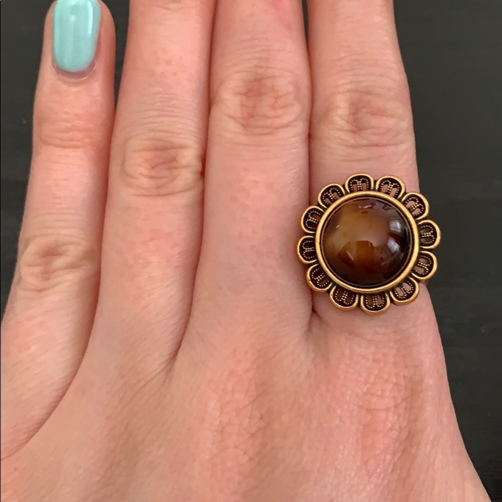 Alex and Ani Vintage 66 Earth Cocktail Ring